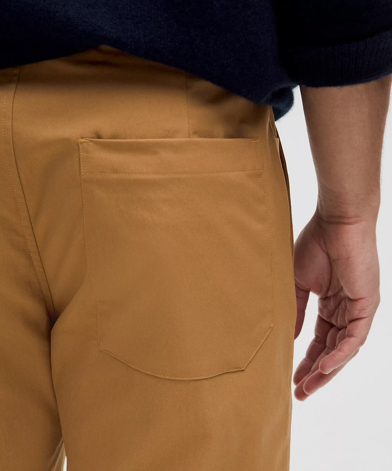 Slim-Tapered Smooth Twill Trouser *Cropped | Men's Trousers