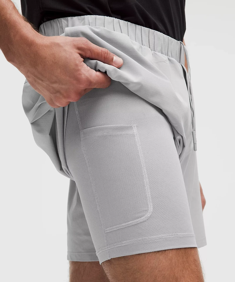 Mile Maker Run Crew Ripstop Lined Short 6" | Men's Shorts