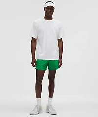 Striped Mesh Tennis Short 5"