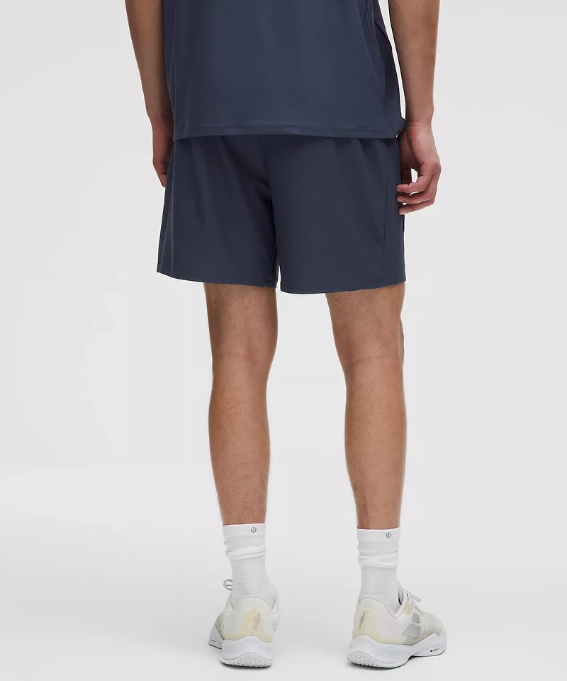 Striped Mesh Tennis Short 7"