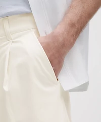 Woven Relaxed-Fit Pleated Short 8" | Men's Shorts