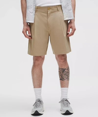 Woven Relaxed-Fit Pleated Short 8" | Men's Shorts