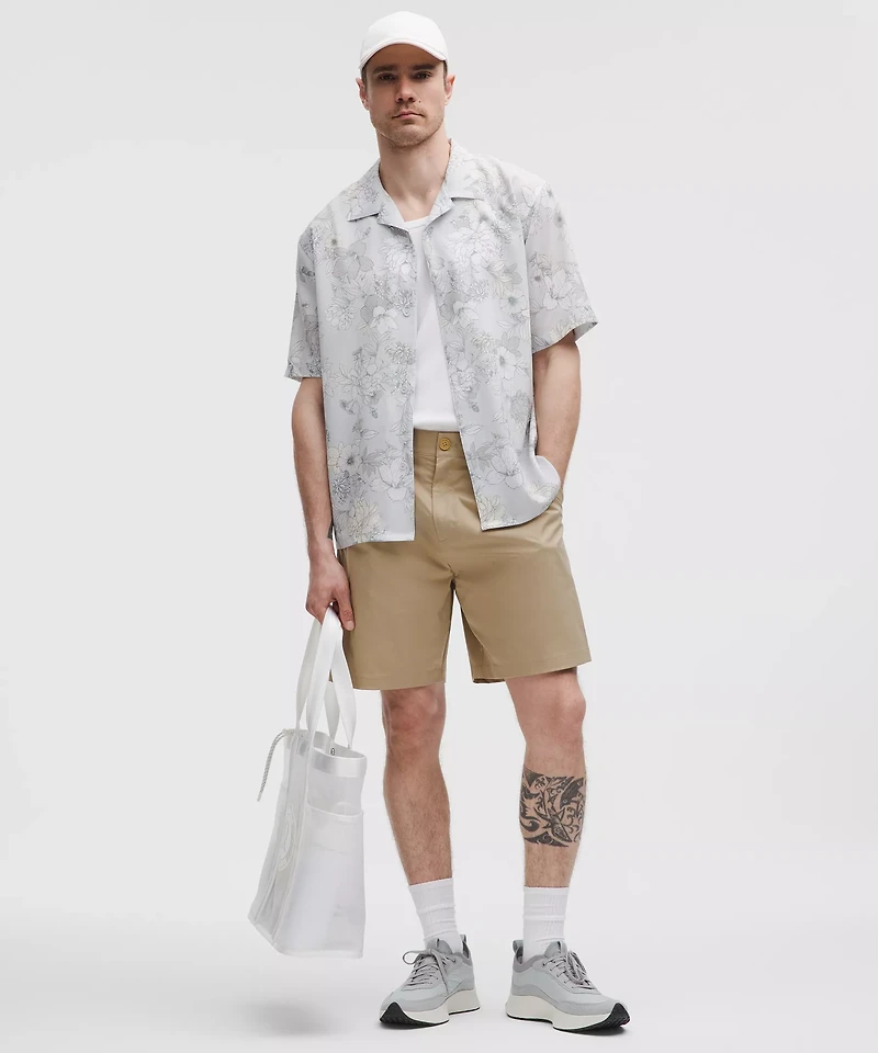 Woven Relaxed-Fit Pleated Short 8" | Men's Shorts