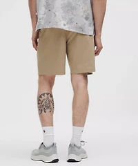 Woven Relaxed-Fit Pleated Short 8" | Men's Shorts