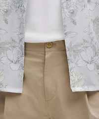 Woven Relaxed-Fit Pleated Short 8" | Men's Shorts