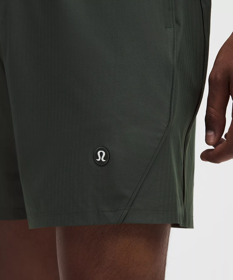 Striped Mesh Tennis Short 7"