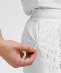 Mesh-Panelled Tennis Short 5"