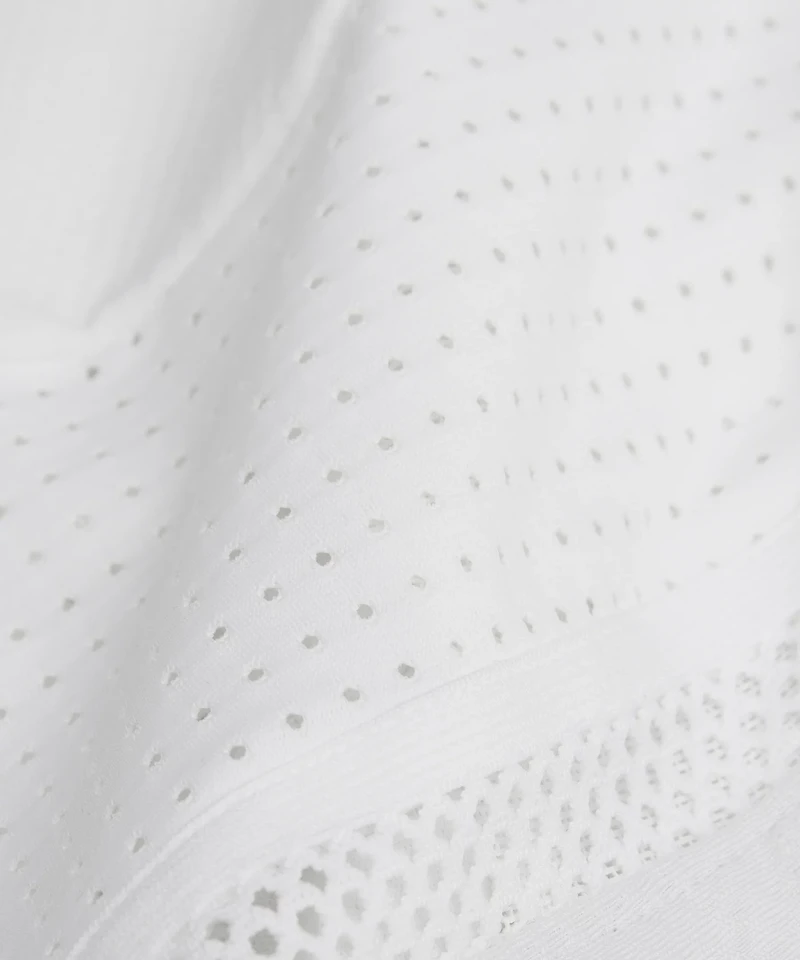 Mesh-Panelled Tennis Short 5"