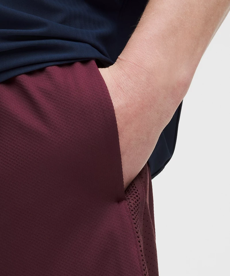 Mesh-Panelled Tennis Short 5"