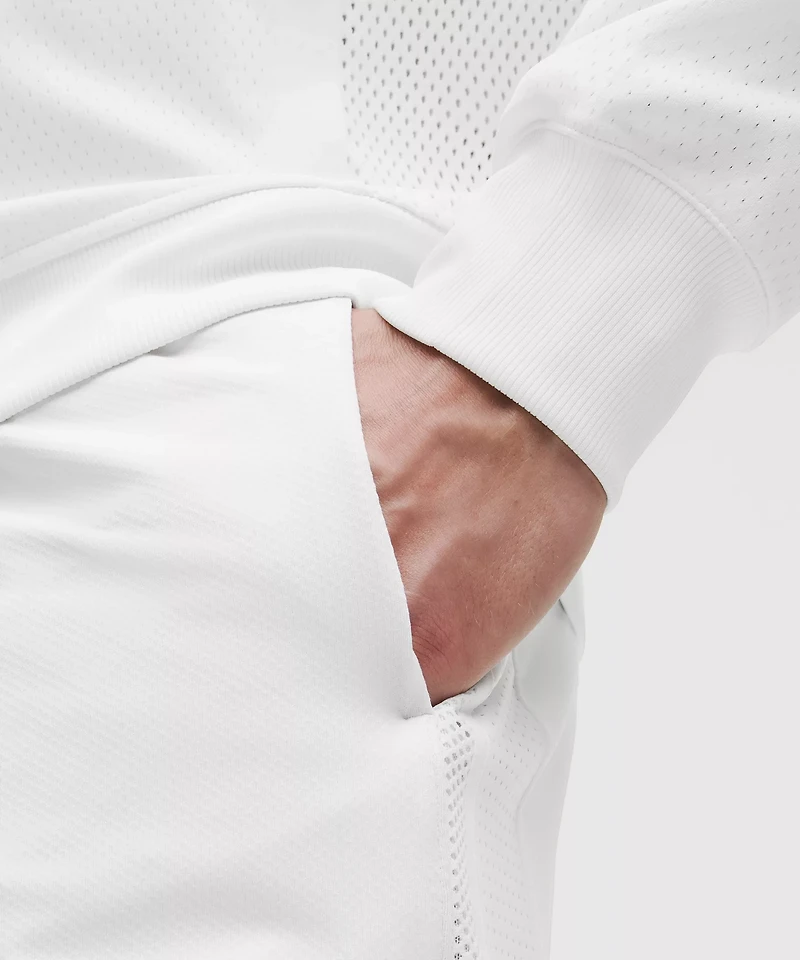 Mesh-Panelled Tennis Short 7"