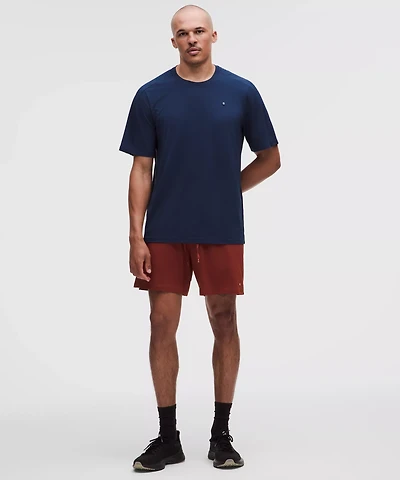 Mesh-Panelled Tennis Short 7"