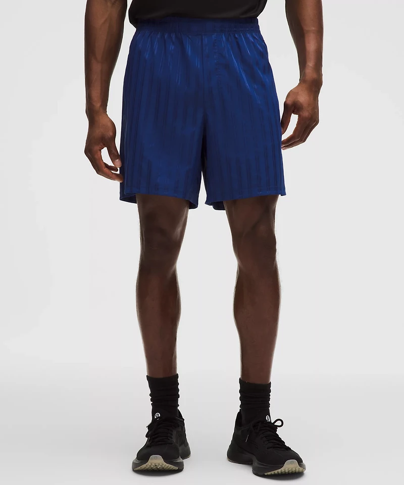 Satin Stripe Linerless Short 7"