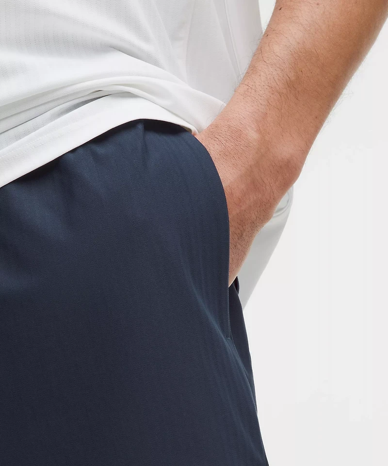 Striped Mesh Tennis Short 5"