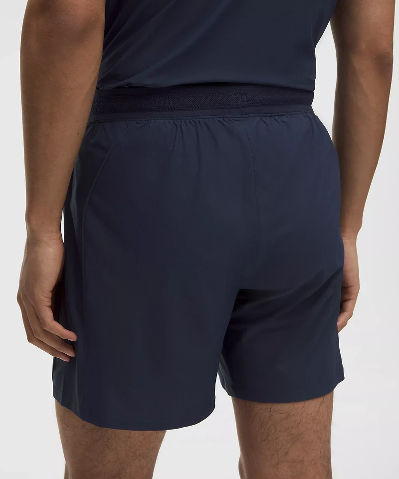 Striped Mesh Tennis Short 7"