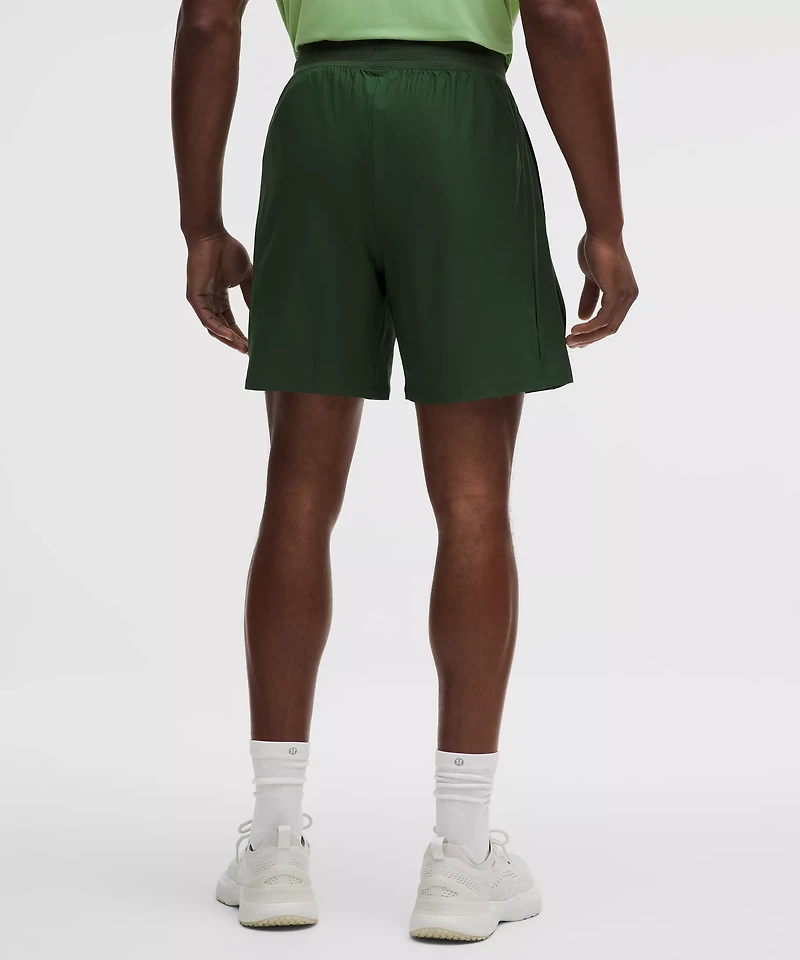 Striped Mesh Tennis Short 7"