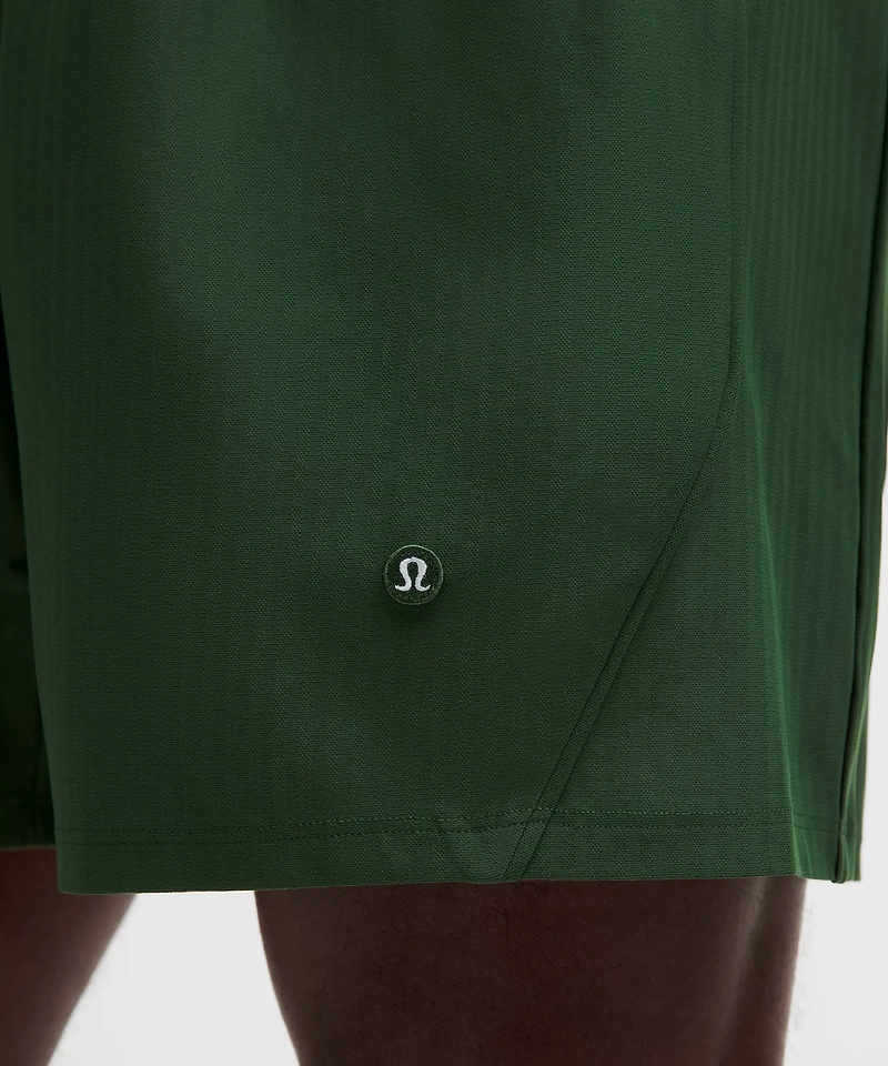 Striped Mesh Tennis Short 7"