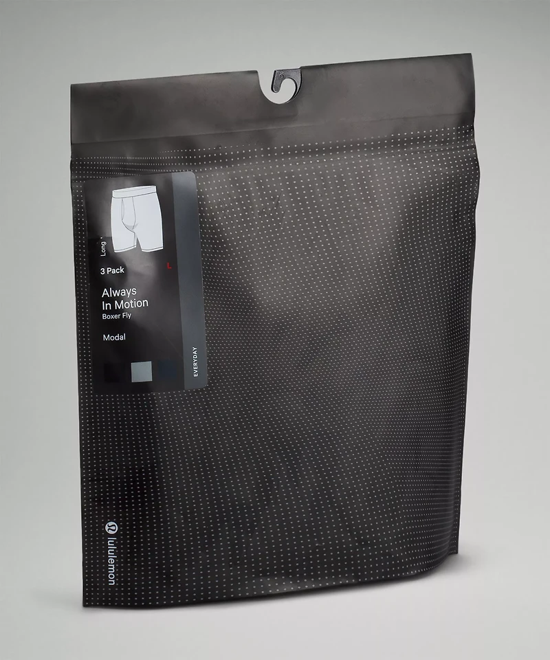 Always Motion Long Boxer with Fly 7" *3 Pack