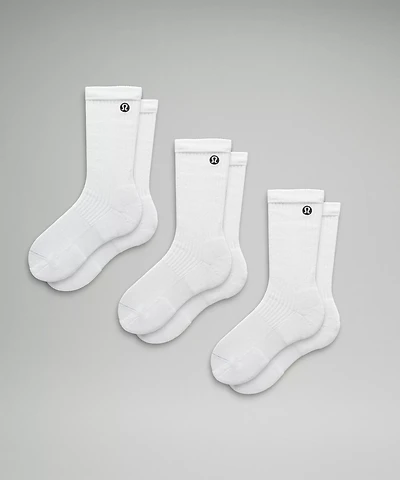 Men's Daily Stride Ribbed Comfort Crew Socks *3 Pack |