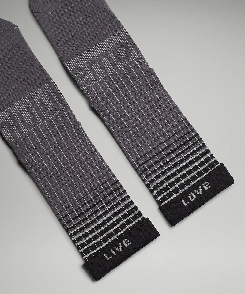 Men's Power Stride Crew Socks *Reflective |