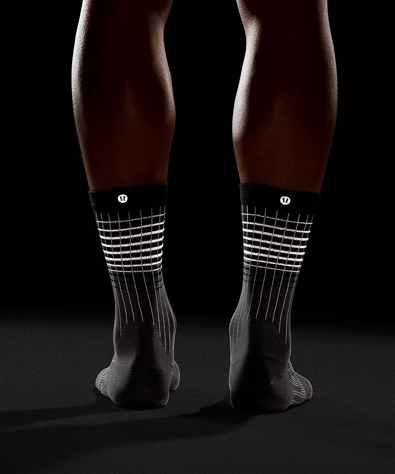 Men's Power Stride Crew Socks *Reflective |