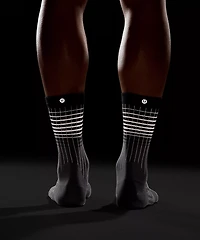 Men's Power Stride Crew Socks *Reflective |