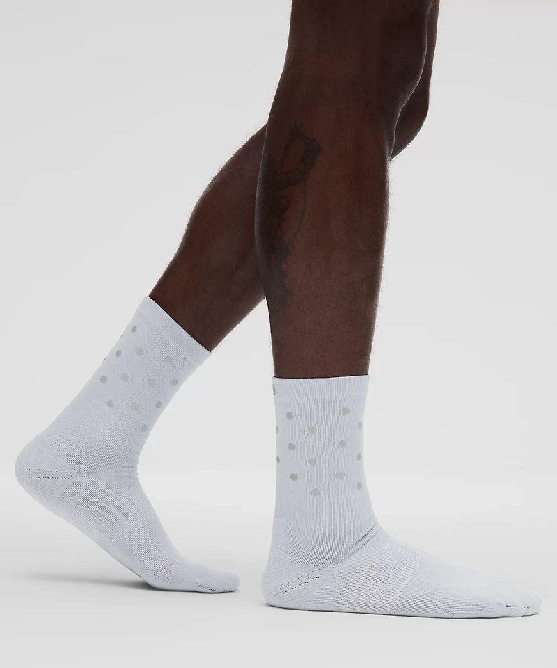 Men's Power Stride Crew Socks *Dot Reflective
