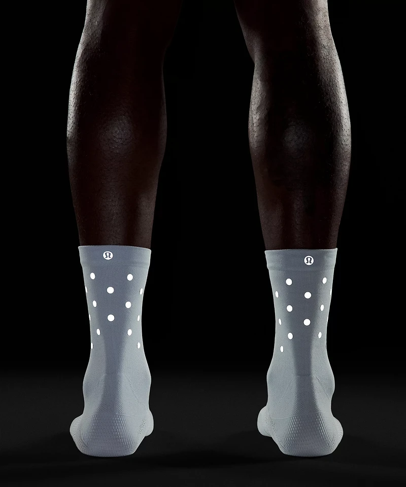 Men's Power Stride Crew Socks *Dot Reflective