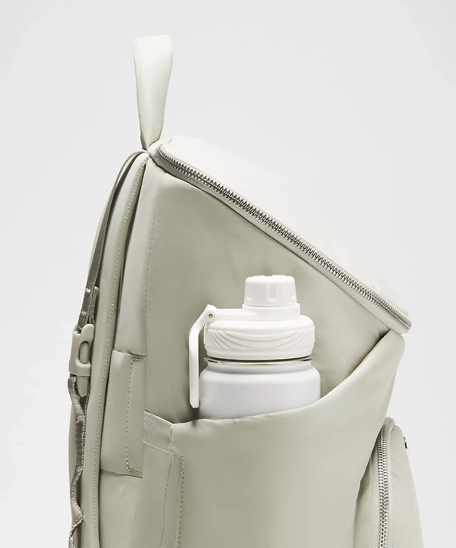 lululemon athletica para backpack 23L Fashion Discreet Pocket On The Harness Holds Small Essentials And Features A Built lululemon athletica Olive Green Commuter