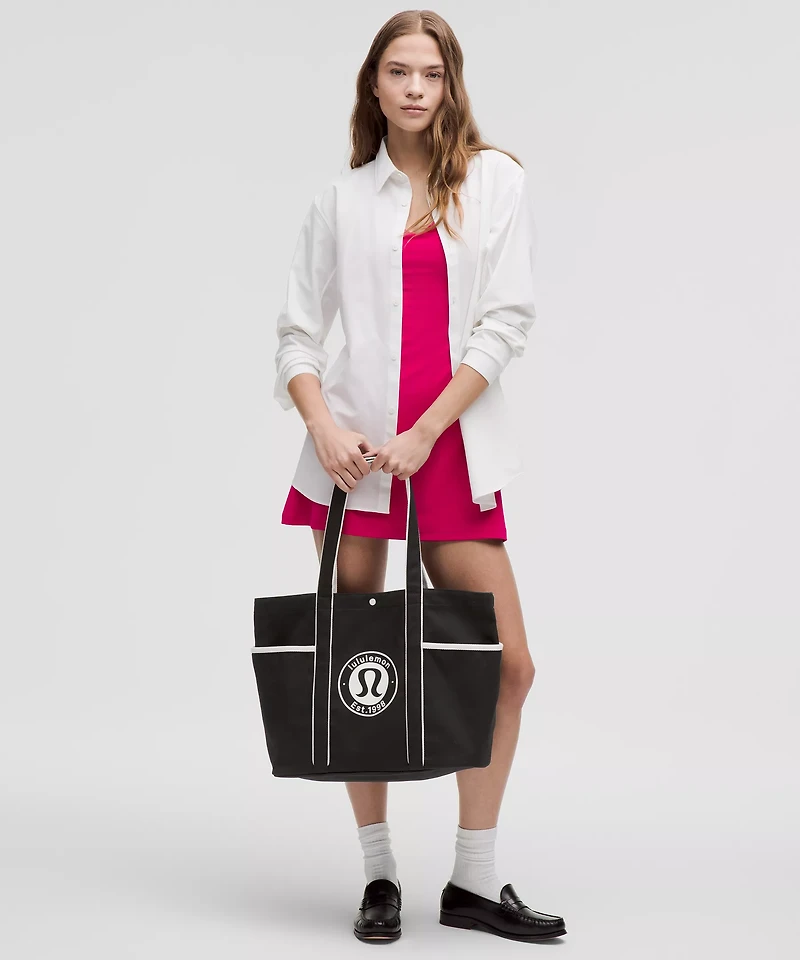 Daily Multi-Pocket Canvas Tote Bag 20L *Logo | Men's Bags,Purses,Wallets