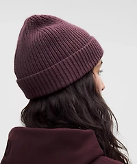 Close-Fit Wool-Blend Ribbed Knit Beanie | Men's Hats