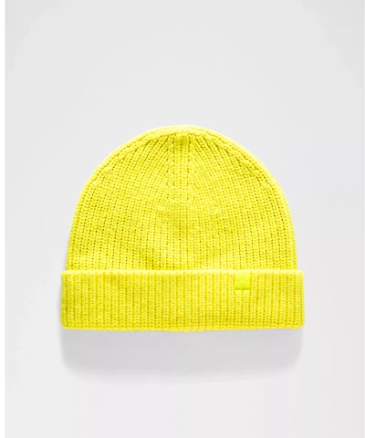 Close-Fit Wool-Blend Ribbed Knit Beanie | Men's Hats