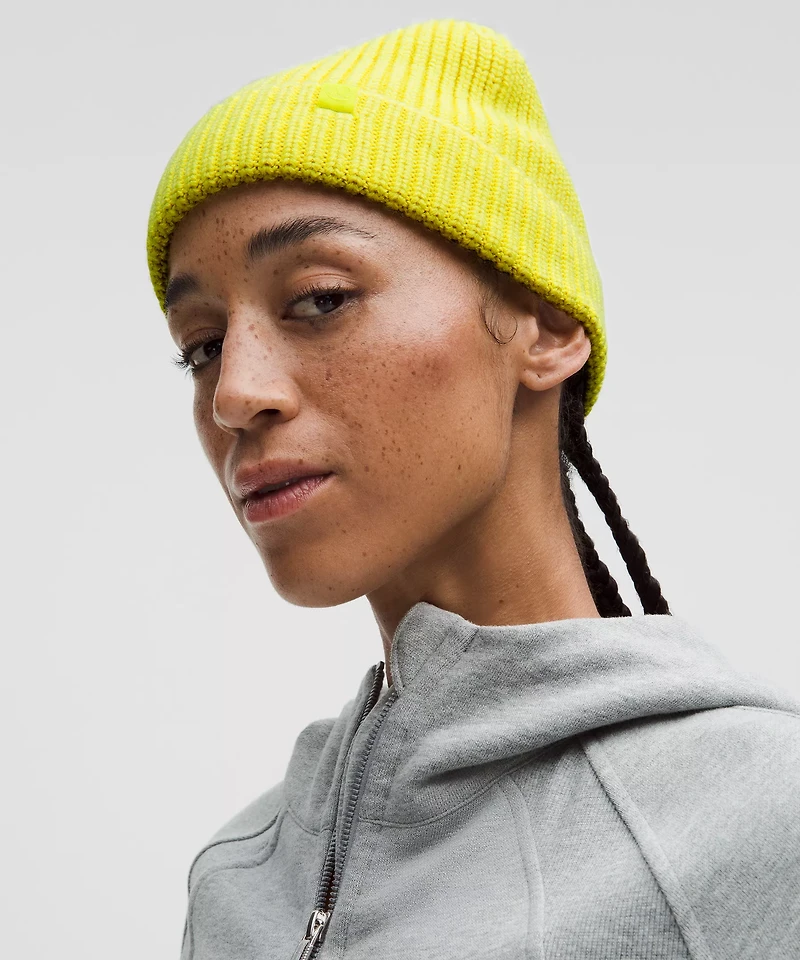 Close-Fit Wool-Blend Ribbed Knit Beanie | Men's Hats