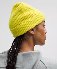 Close-Fit Wool-Blend Ribbed Knit Beanie | Men's Hats
