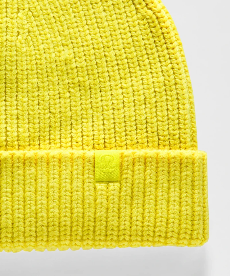Close-Fit Wool-Blend Ribbed Knit Beanie | Men's Hats
