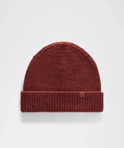 Close-Fit Wool-Blend Ribbed Knit Beanie | Men's Hats