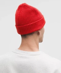 Close-Fit Wool-Blend Ribbed Knit Beanie