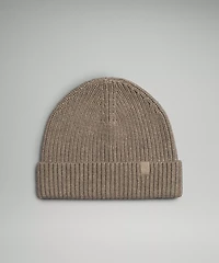 Close-Fit Wool-Blend Ribbed Knit Beanie | Men's Hats