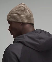 Close-Fit Wool-Blend Ribbed Knit Beanie | Men's Hats