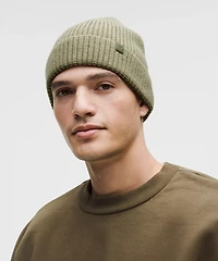Close-Fit Wool-Blend Ribbed Knit Beanie | Men's Hats