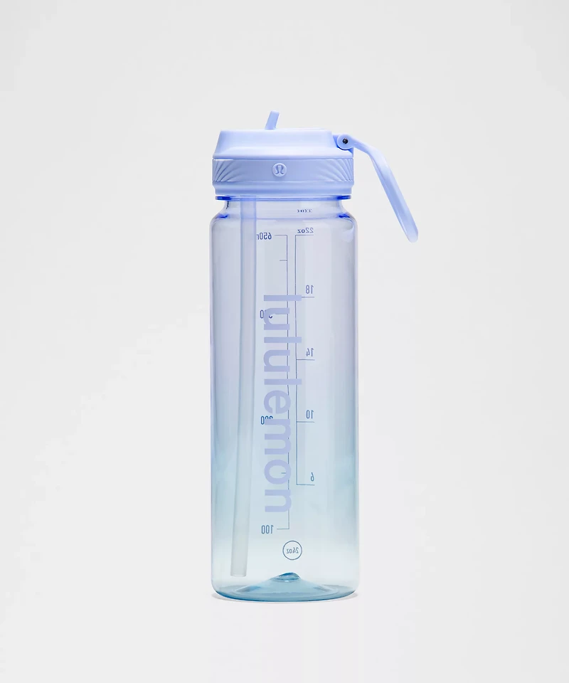 Back to Life Clear Bottle 24oz *Straw Lid | Men's Water Bottles