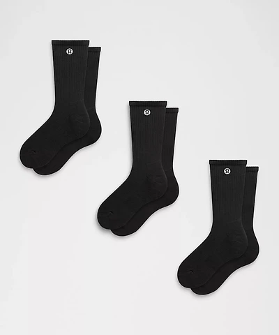 Unisex Daily Essential Crew Socks *3 Pack