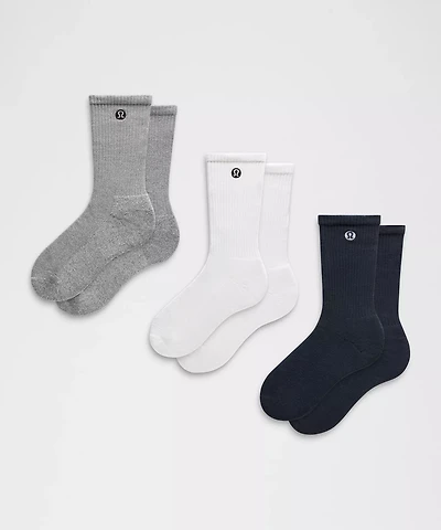 Unisex Daily Essential Crew Socks *3 Pack | Men's