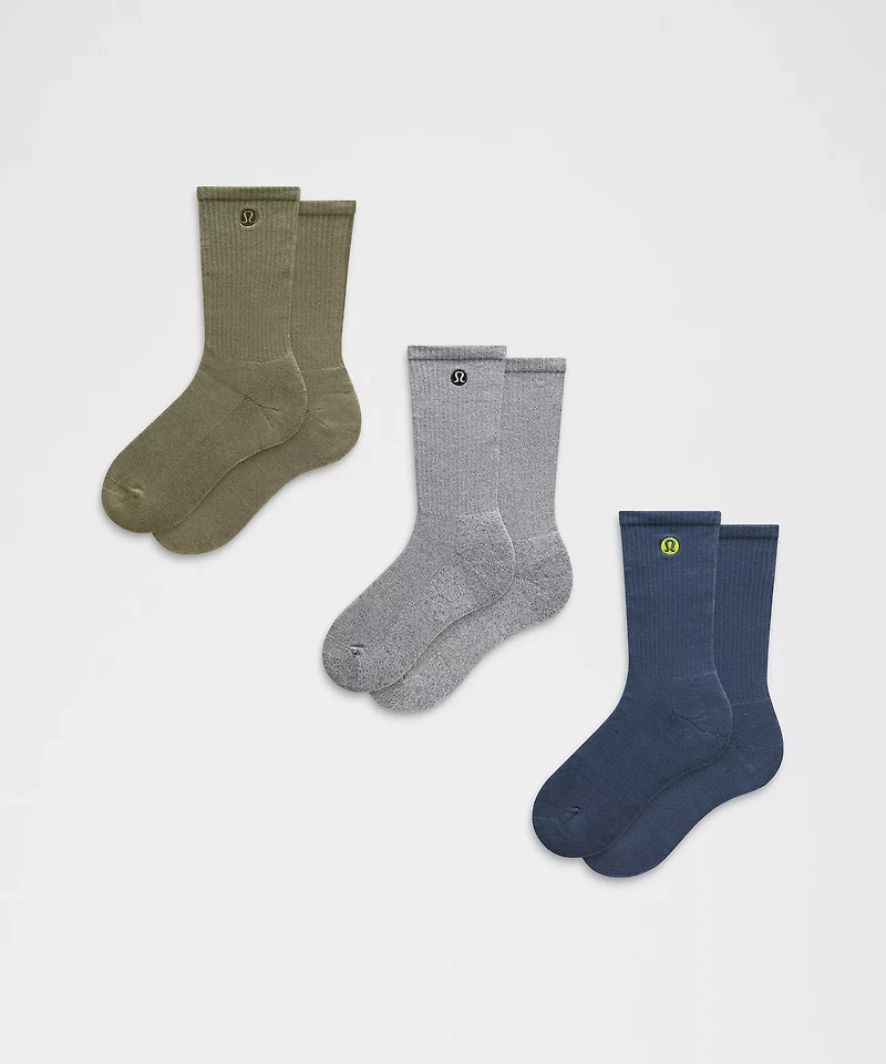 Unisex Daily Essential Crew Socks *3 Pack | Men's