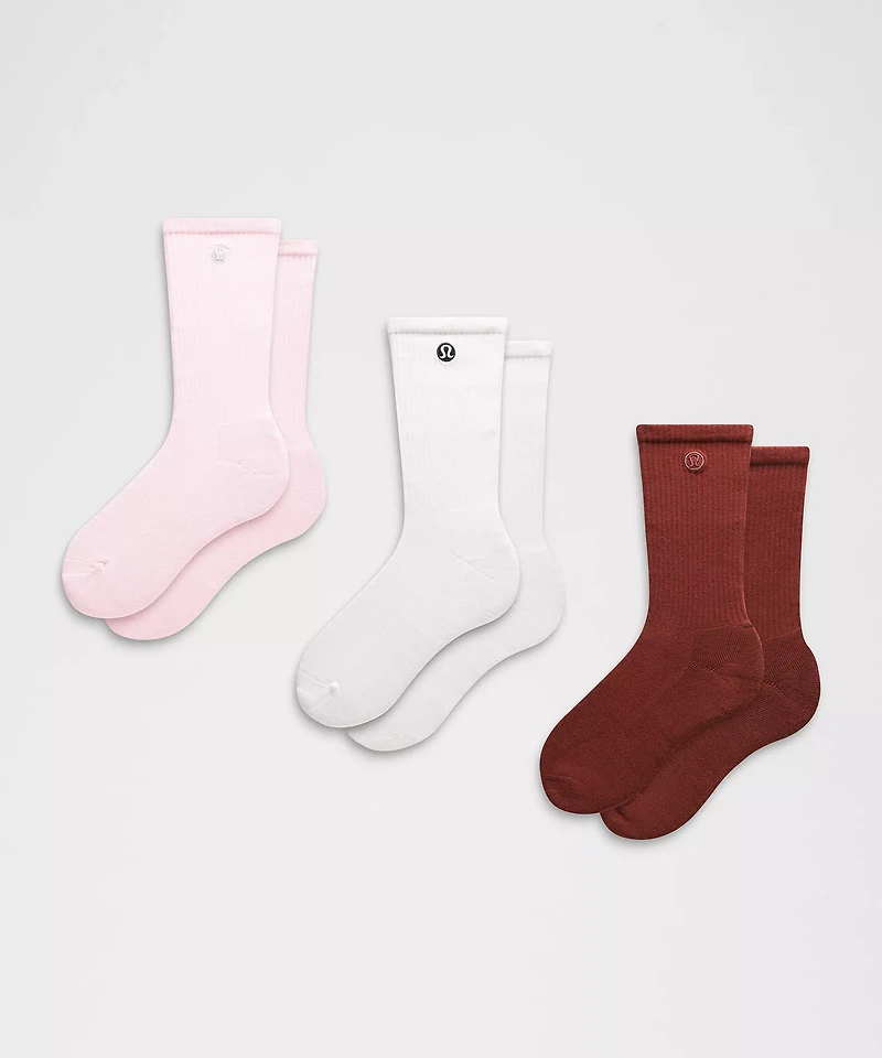 Unisex Daily Essential Crew Socks *3 Pack
