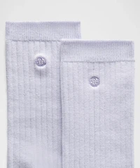 Unisex Ribbed Cotton-Blend Crew Socks | Men's