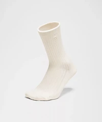 Unisex Ribbed Cotton-Blend Crew Socks | Men's