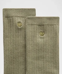 Unisex Ribbed Cotton-Blend Crew Socks | Men's
