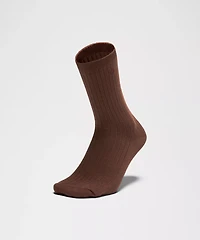 Unisex Ribbed Cotton-Blend Crew Socks | Men's