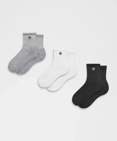 Unisex Daily Essential Quarter Socks *3 Pack | Men's