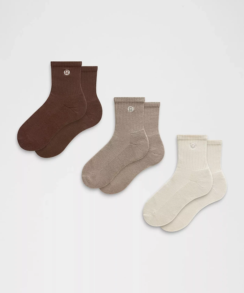 Unisex Daily Essential Quarter Socks *3 Pack | Men's